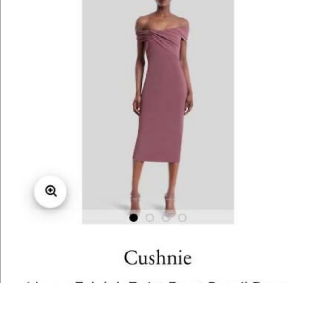 Cushnie One-Shoulder Dress in Mauve